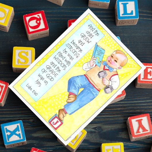 彼が成長した強さと優美なポストカ感動的ージ ポストカード