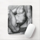 彼が手で描いたファインアートクールの雄ヌード マウスパッド (マウス)
