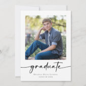 彼が撮影した卒業式パーティー 招待状 (裏面)