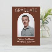 彼が撮影したBurgundy卒業式 招待状 (スタンド正面)