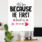 彼が最初に愛するカップルの贈り物 ポスター (ホームオフィス)