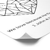 彼が最初に私たちのモザイクハート着色ページを愛した ポスター (角)