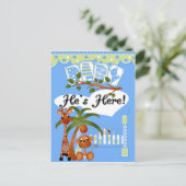 彼が来た男の子の到着カードとポストカード 案内ポストカード (スタンド正面)