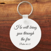 彼が火のキーチェーンを通してあなたを連れて行く キーホルダー (正面)