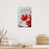 彼が生きているから私は明日顔できる感動的 ポスター (キッチン)