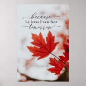 彼が生きているから私は明日顔できる感動的 ポスター (正面)