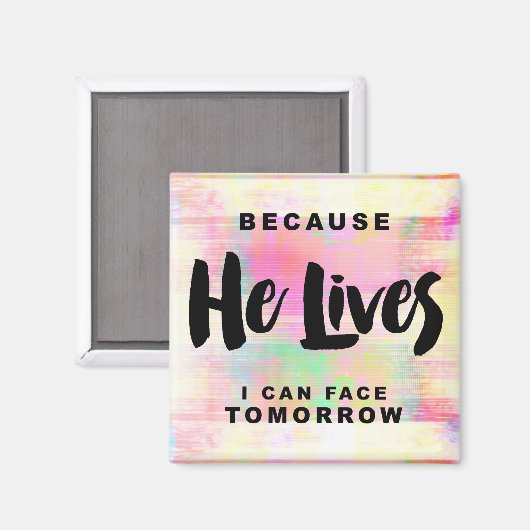 彼が生きているので、私は明日の磁石顔ができる マグネット (正面/裏面)