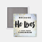 彼が生きているので、私は明日の磁石顔ができる マグネット (正面/裏面)