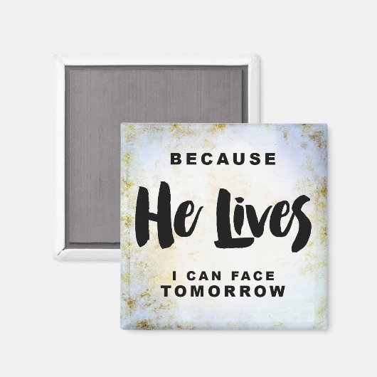 彼が生きているので、私は明日の磁石顔ができる マグネット (正面/裏面)