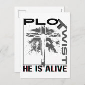 彼が生きている陰謀イースターイエスは生きている神 シーズンポストカード (正面/裏面)