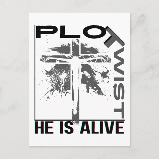 彼が生きている陰謀イースターイエスは生きている神 シーズンポストカード (正面)