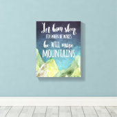 彼が目を覚ますと彼を眠らせなさいキャンバスプリント キャンバスプリント (インサイチュ (ウッドフロア))