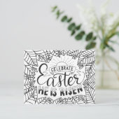 彼が祝上昇しているイースター ポストカード (スタンド正面)