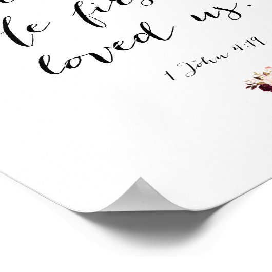 彼が私たちを最初に愛してくれたので、私たちは愛している ポスター (角)