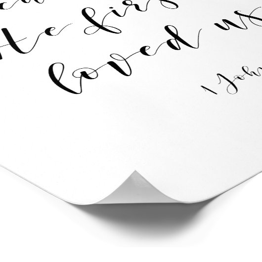 彼が私たちを最初に愛してくれたので、私たちは愛している ポスター (角)