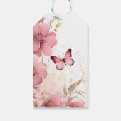 彼が私に蝶々を与える ブライダルシャワー ギフトタグ (裏面)