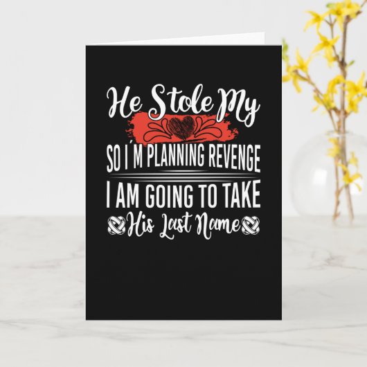 彼が私のハートを盗んだので復讐を企てている カード (黄色い花)