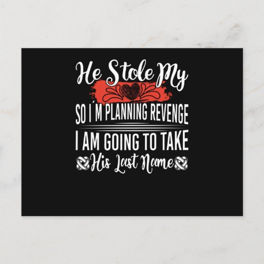 彼が私のハートを盗んだので復讐を企てている ポストカード (正面)