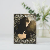 彼が私のハート結婚式を盗んだ日付はがきを保存 シーズンポストカード (スタンド正面)