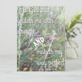 彼が私の道を完璧にする – 聖なる書物、 経典アートカード 招待状 (スタンド正面)