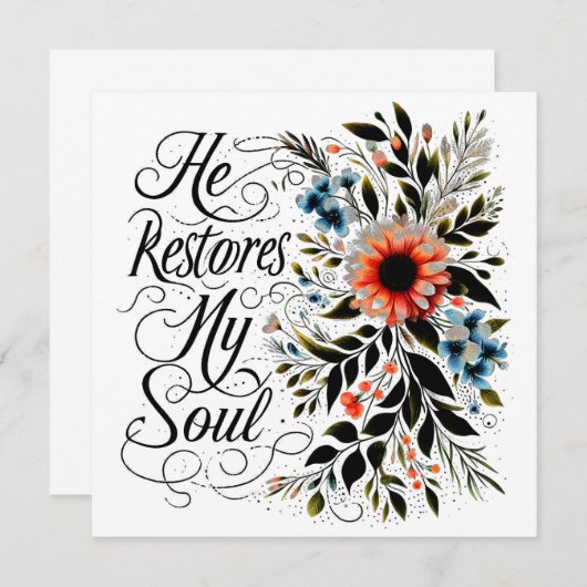 彼が私の魂のフローラを回復する カード (正面/裏面)