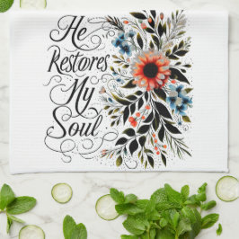 彼が私の魂のフローラを回復する キッチンタオル