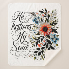 彼が私の魂のフローラを回復する シェルパブランケット