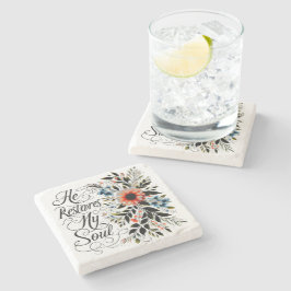 彼が私の魂のフローラを回復する ストーンコースター