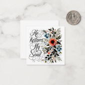 彼が私の魂のフローラを回復する ノートカード (正面/裏面インサイチュ)