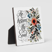 彼が私の魂のフローラを回復する フォトプラーク (正面)