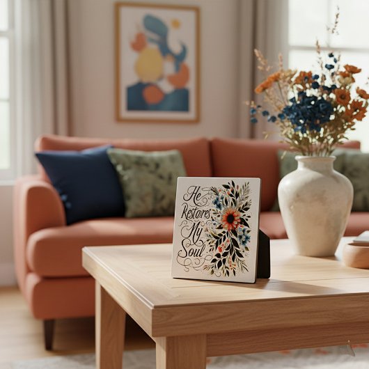 彼が私の魂のフローラを回復する フォトプラーク