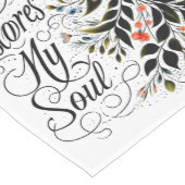 彼が私の魂のフローラを回復する ミディアムテーブルランナー (コーナー)