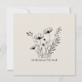 彼が私の魂のミニマルデザインを回復 (裏面)