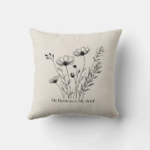 彼が私の魂のミニマルデザインを回復 クッション (裏面)