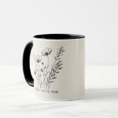 彼が私の魂のミニマルデザインを回復 マグカップ (正面左)