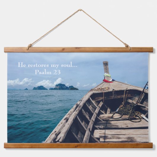 彼が私の魂の聖なる書物、 経典 吊り下げ型タペストリー (正面)