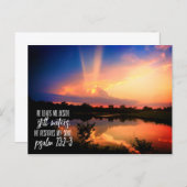 彼が私の魂の聖書の聖句を復元する水 ポストカード (正面/裏面)