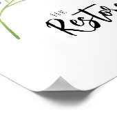 彼が私の魂の青いフローラの聖句を復元 ポスター (角)