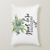 彼が私の魂を回復する アクセントクッション (正面(垂直))