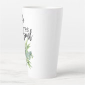 彼が私の魂を回復する カフェラテマグ (正面)