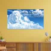 彼が私の魂を回復する キャンバスプリント (インサイチュ (リビング))