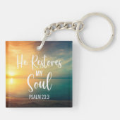 彼が私の魂を回復する キーホルダー (裏面)