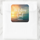 彼が私の魂を回復する スクエアシール (バッグ)