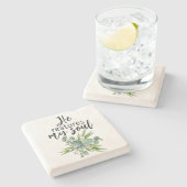 彼が私の魂を回復する ストーンコースター (横)