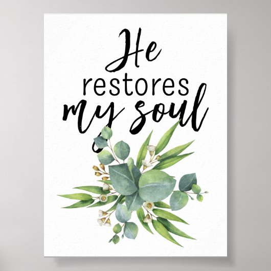 彼が私の魂を回復する ポスター (正面)