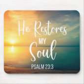 彼が私の魂を回復する マウスパッド (正面)