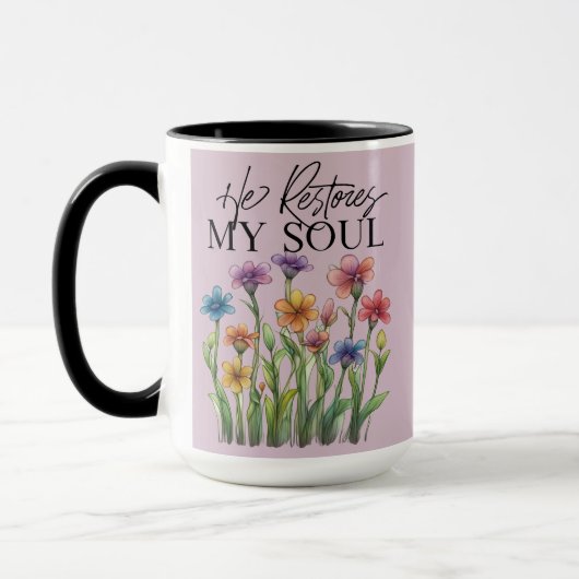 彼が私の魂を回復する マグカップ (左)