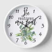 彼が私の魂を回復する 壁時計 (正面)