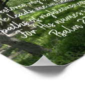 彼が私のSoul Bible Verse聖なる書物、 経典のポスターを復元 ポスター (角)