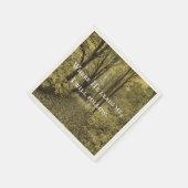 彼が私を導くキリスト教の引用文 スタンダードカクテルナプキン (角)